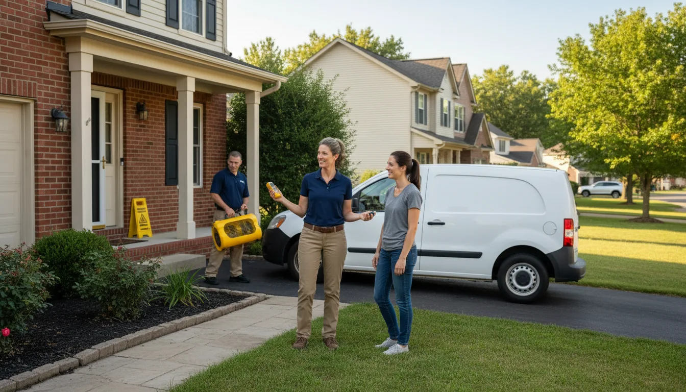 Water restoration image for Water Damage & Restoration Services in Archie, MO